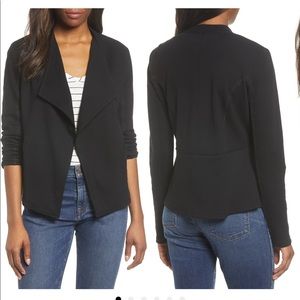 Calson drape collar knit blazer XL